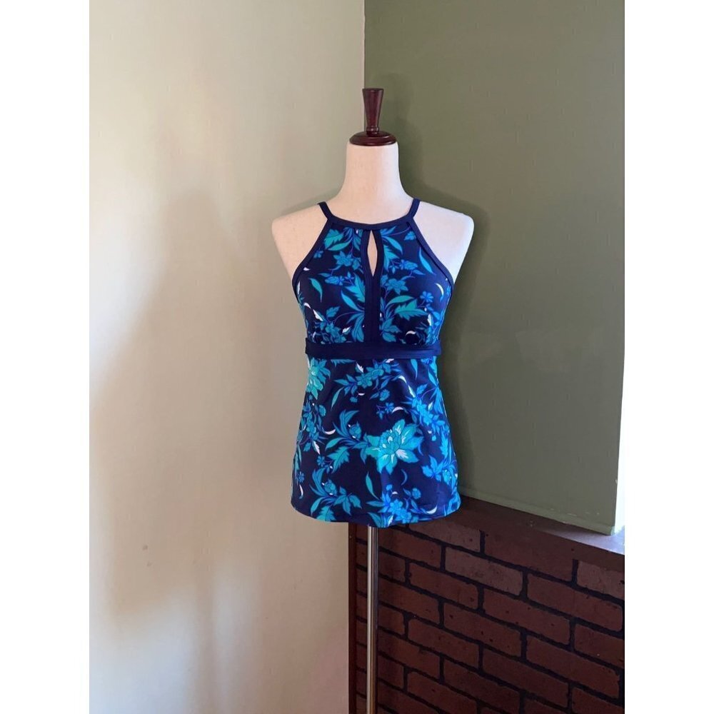 6L Lands End Tankini Swim Top J04 53